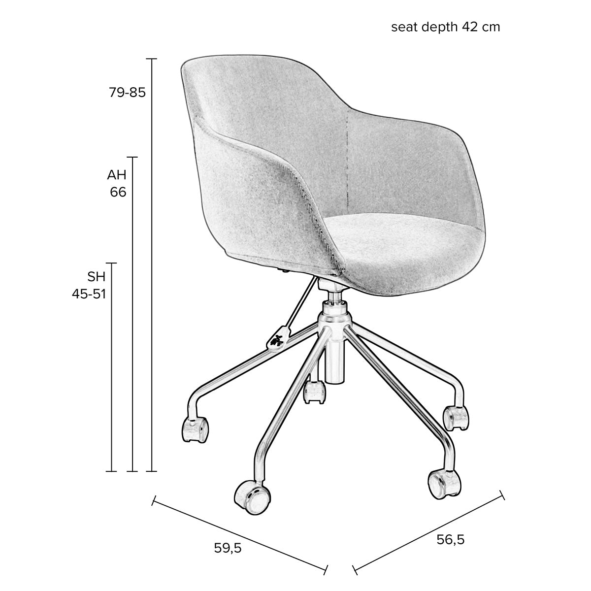 Junzo Rib Office Chair