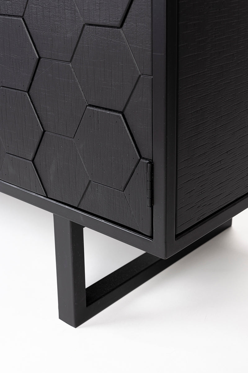 Linc Black Low Sideboard - WOO .Design