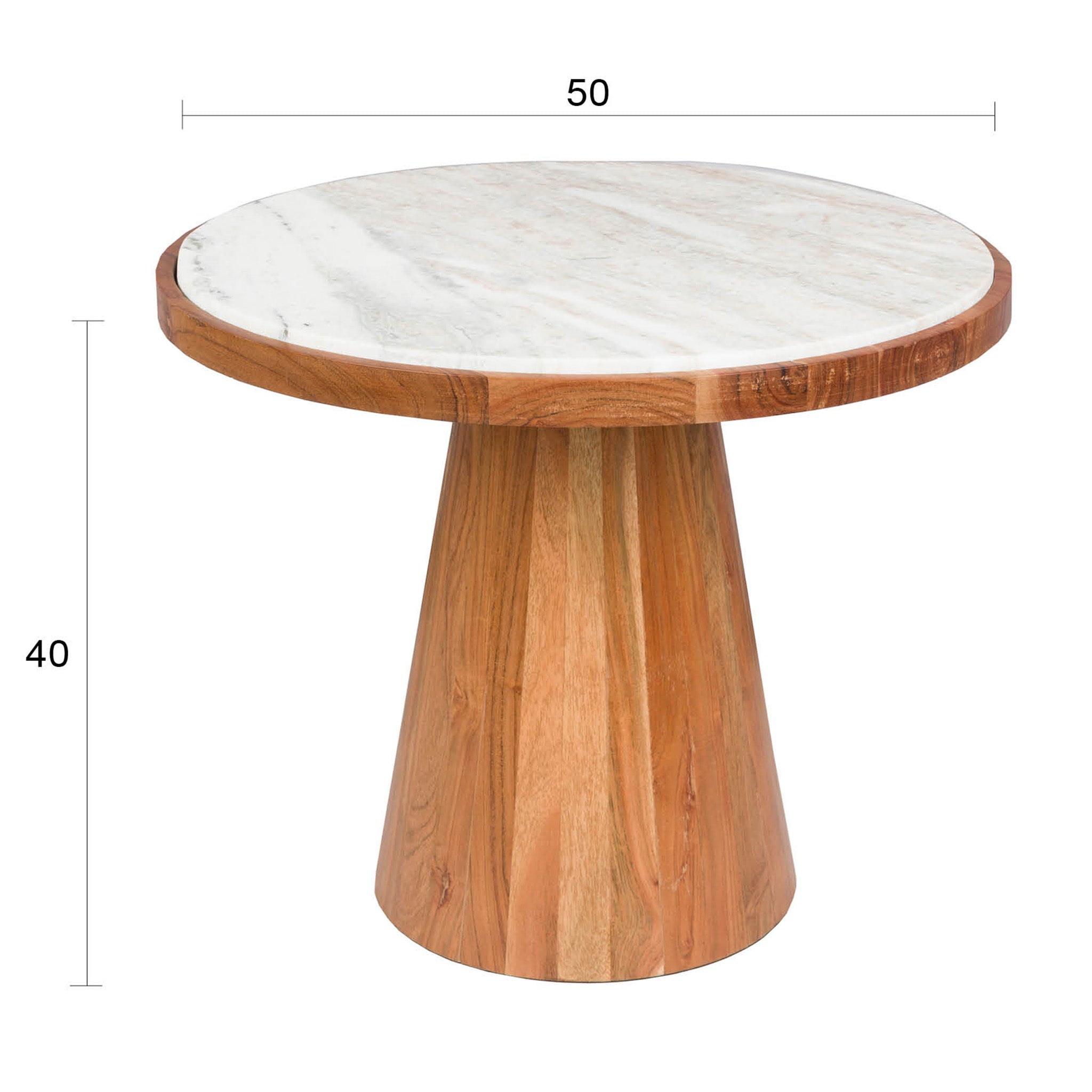 Mees Acacia Wood Coffee Table