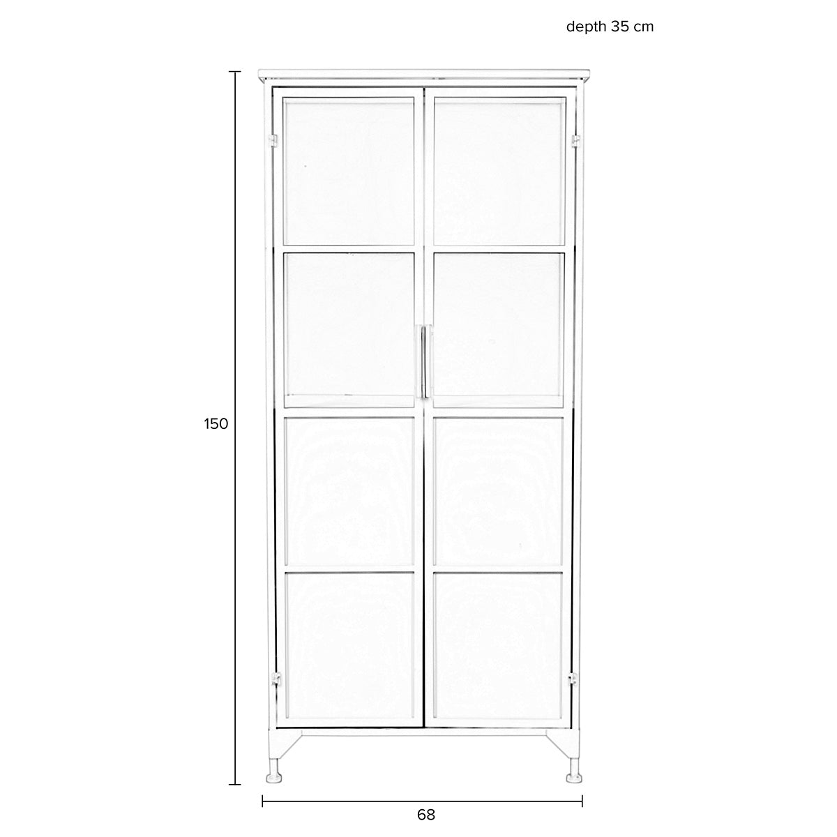 Miya 2 Doors High Cabinet