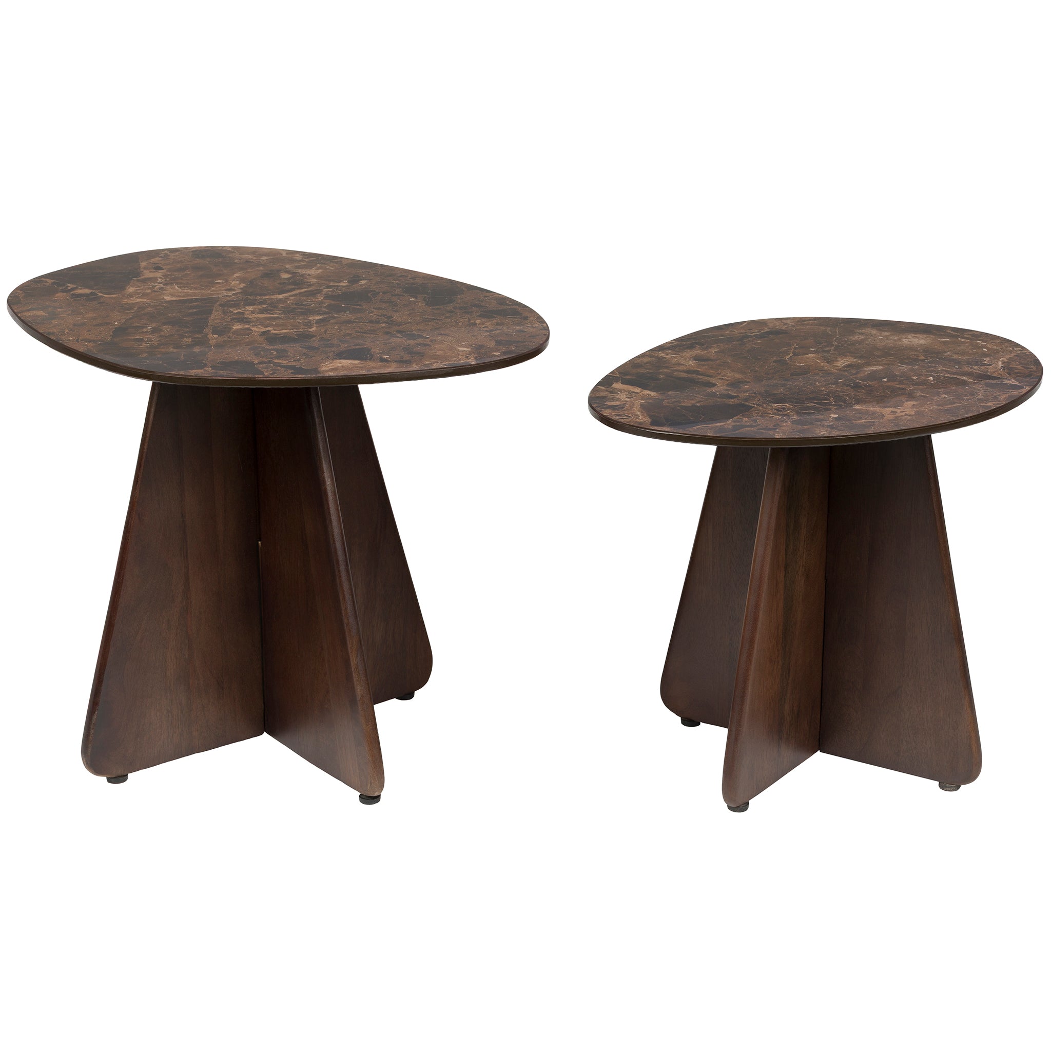 Naut Mango Wood Side Table (2/Set)