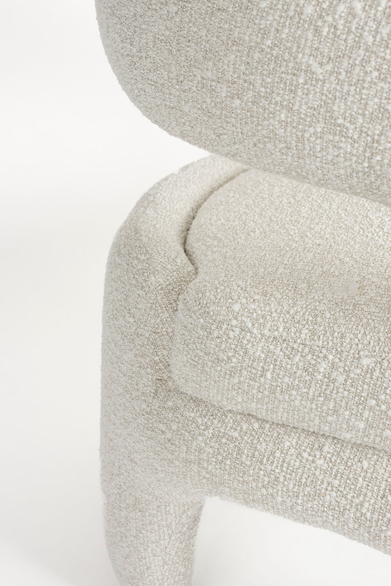 Nova White Lounge Chair