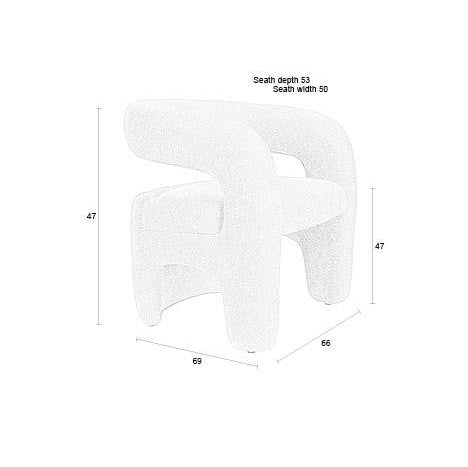 Nova White Lounge Chair