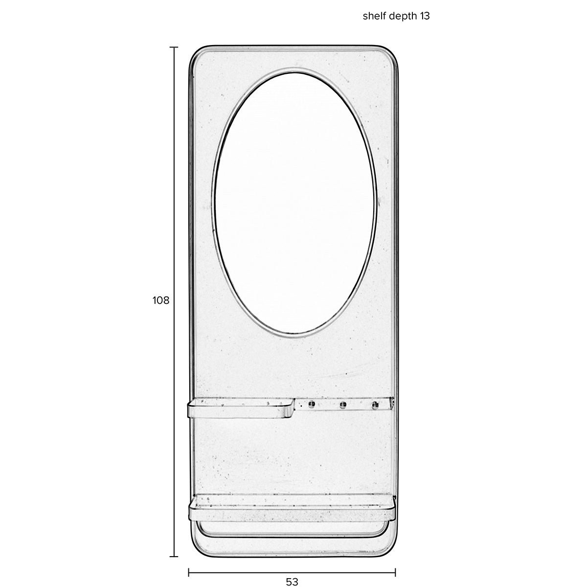Pascal Shelf Mirror - WOO .Design