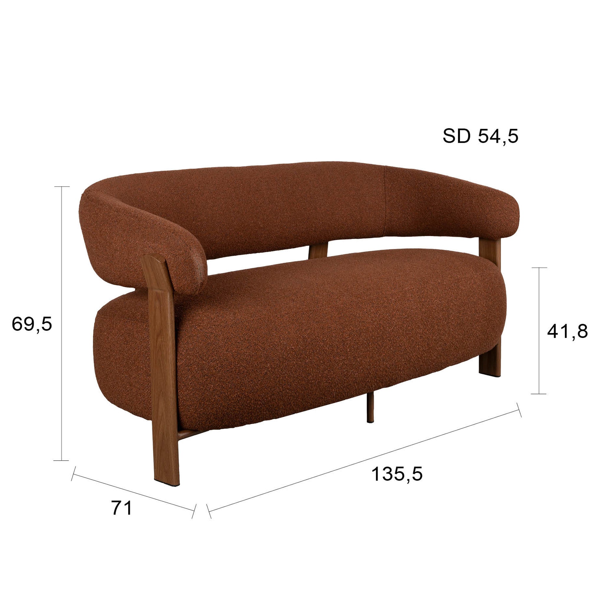 Robyn Brown 2 Saeter Sofa