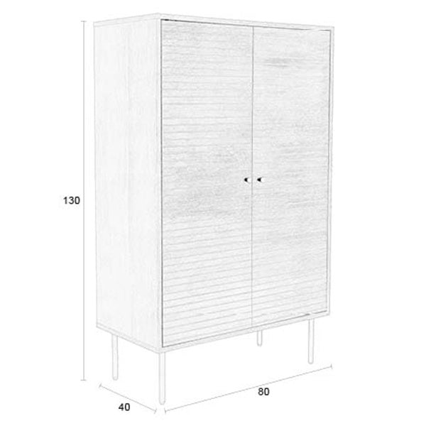 Stripes Brown Cabinet