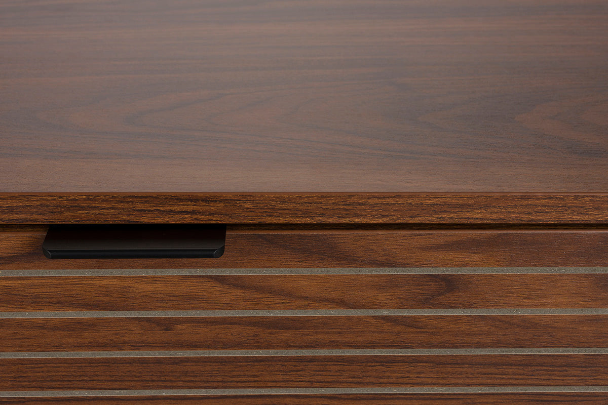 Stripes Brown High Sideboard