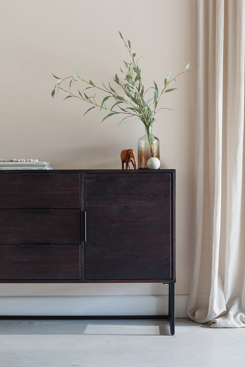 Webster Brown Teak Wood High Sideboard