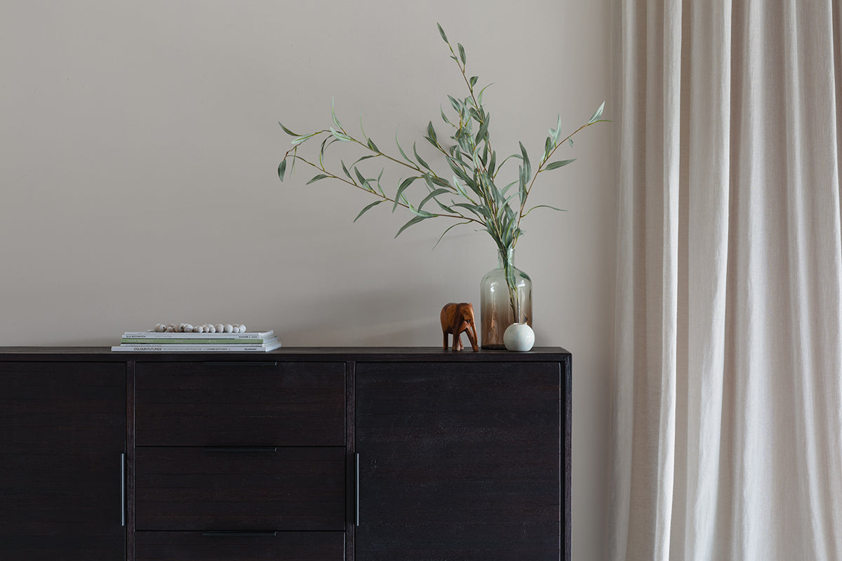 Webster Brown Teak Wood High Sideboard