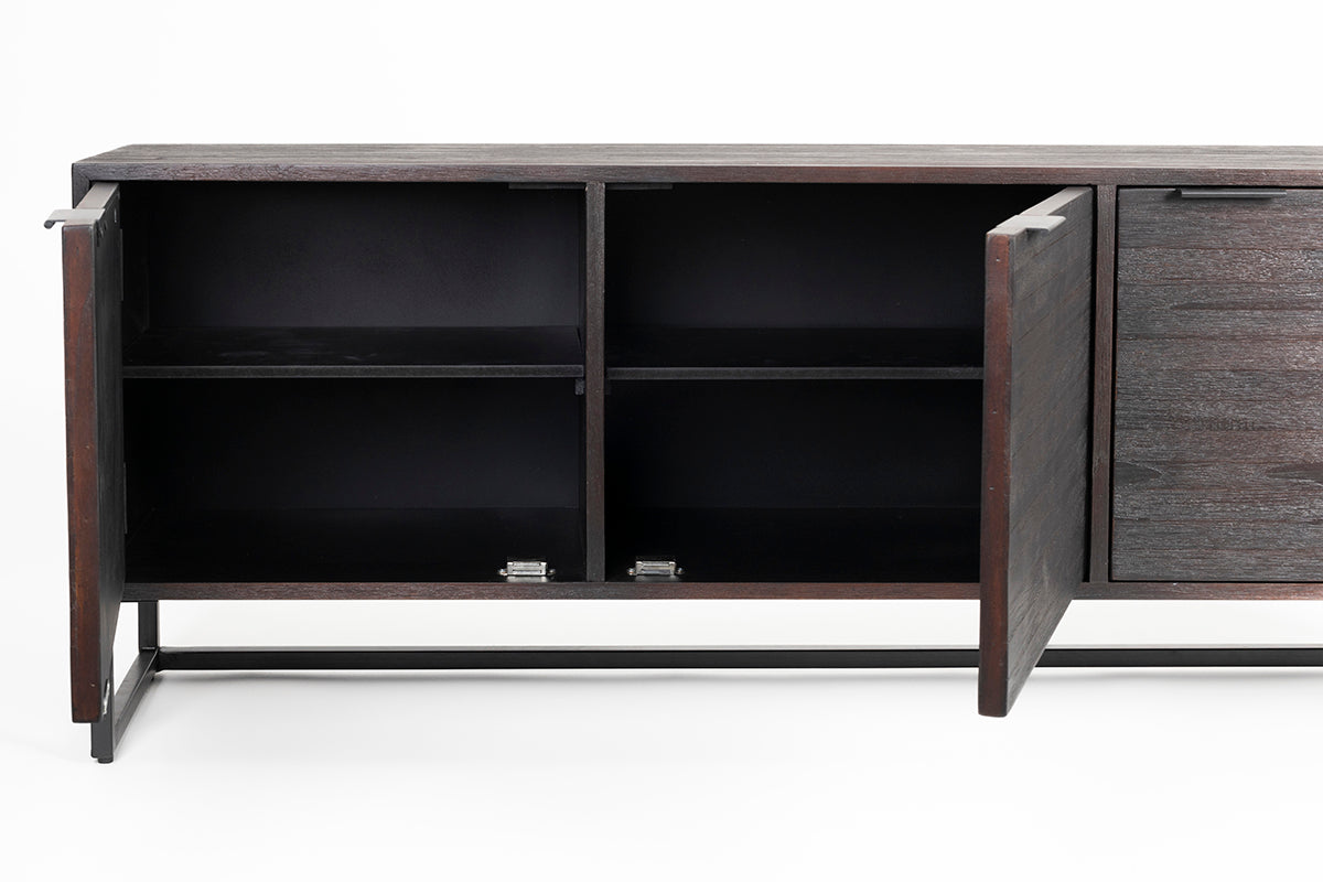 Webster Brown Teak Wood Low Sideboard