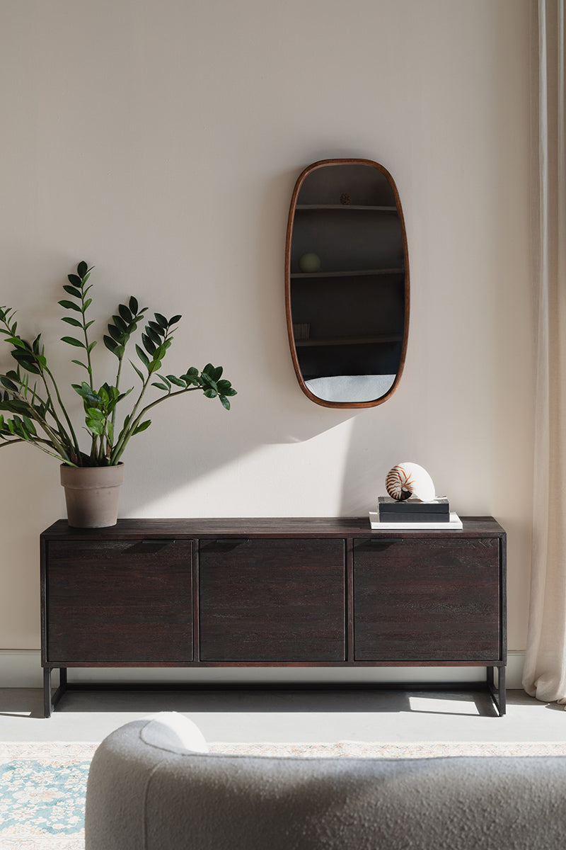 Webster Brown Teak Wood Low Sideboard