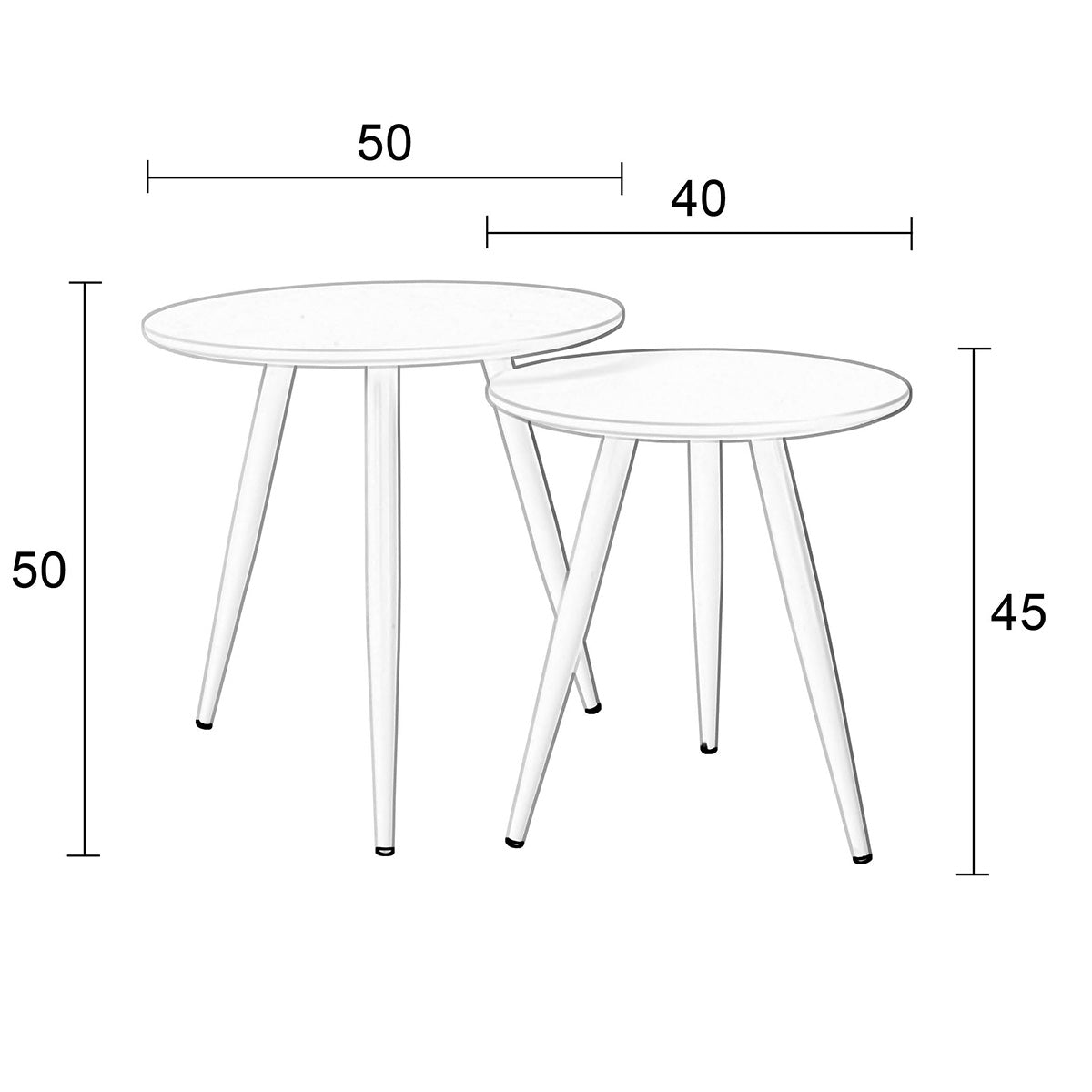 Daven Side Table (2/Set) - WOO .Design