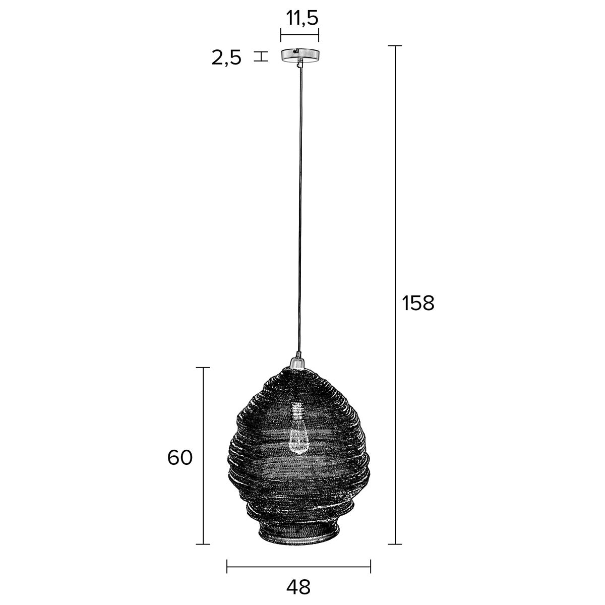 Lena Pendant Lamp - WOO .Design