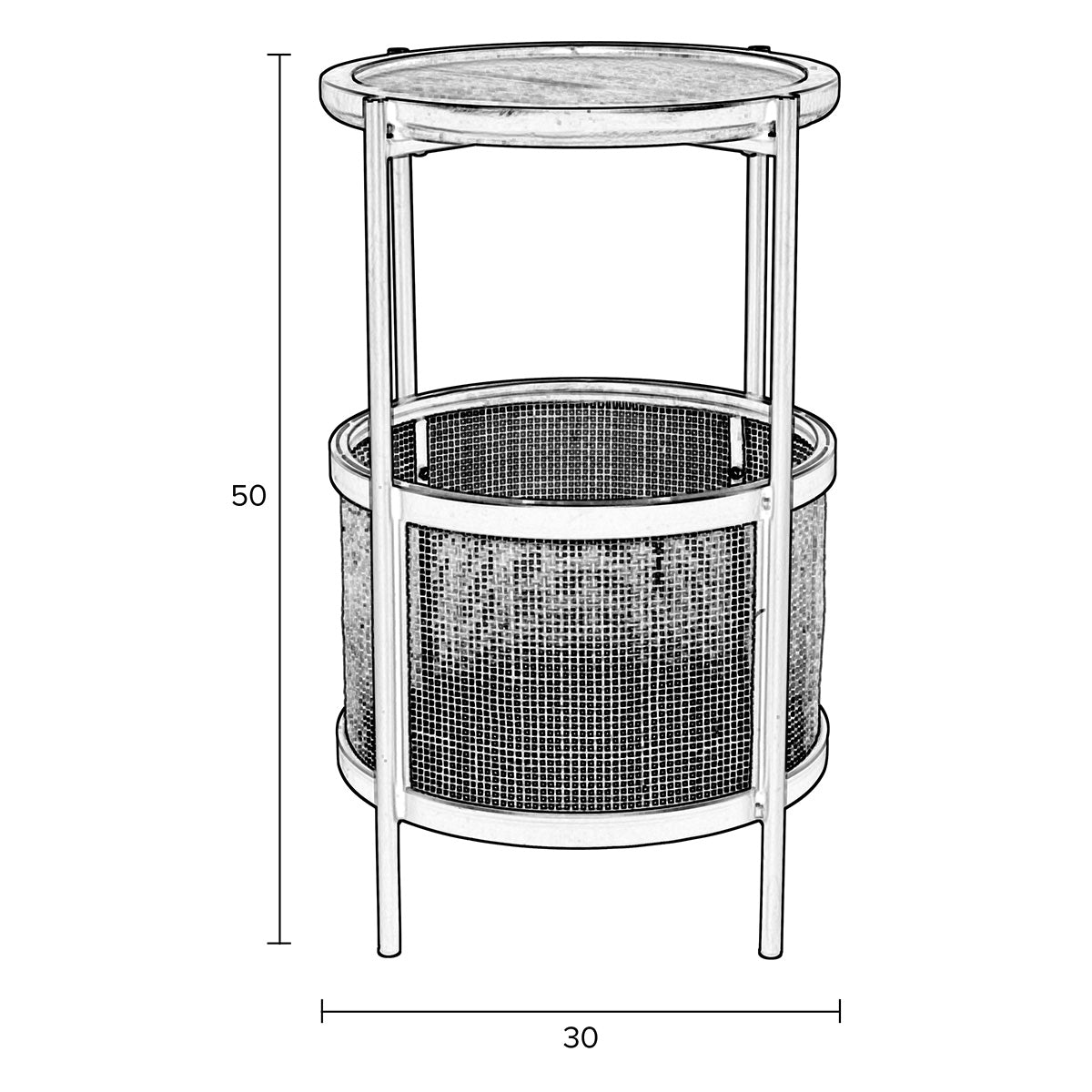 Makoto Side Table - WOO .Design