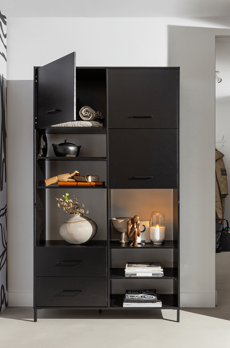 Aiko Black Pine Cabinet - WOO .Design