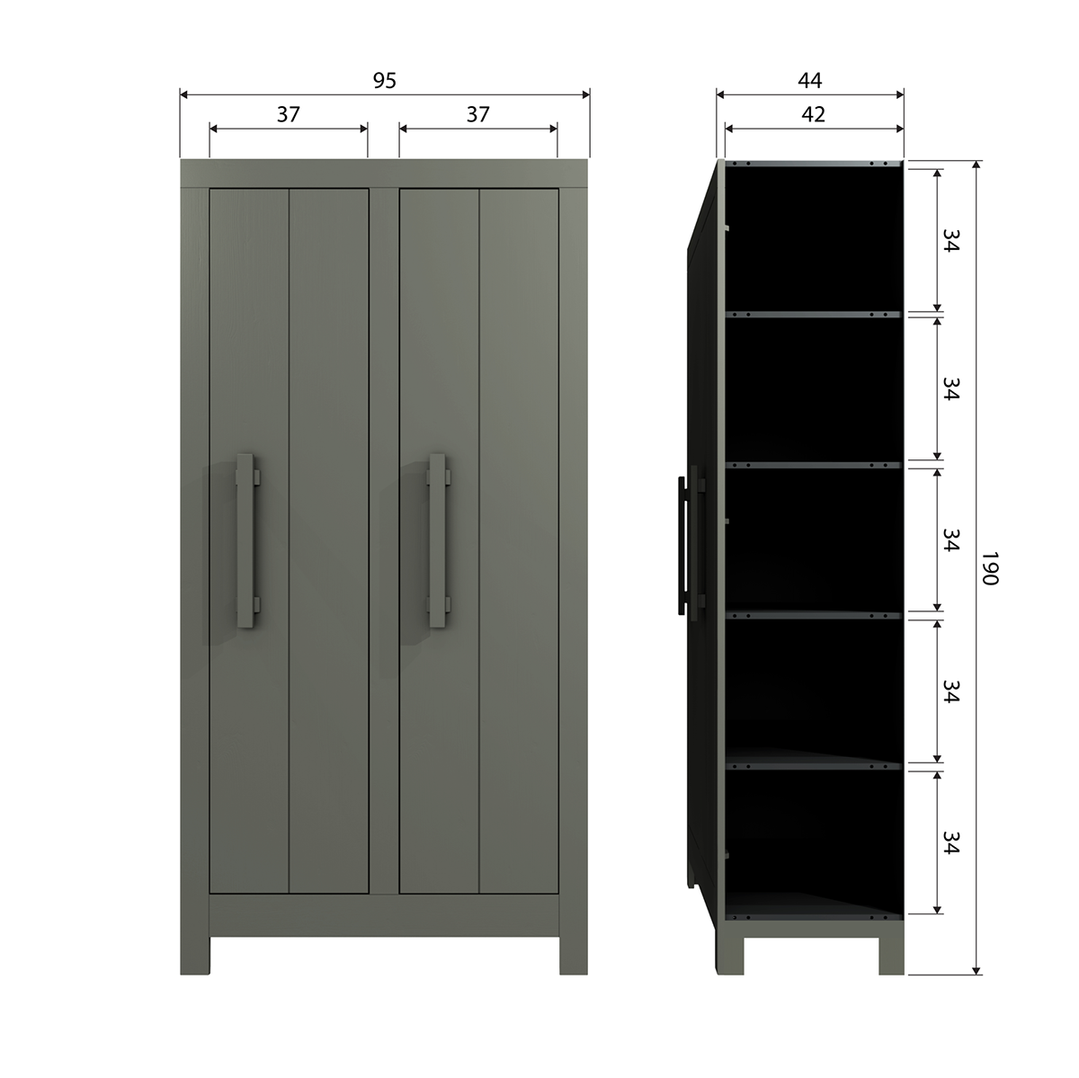 Bobby Forrest Pine Wood Cabinet - WOO .Design