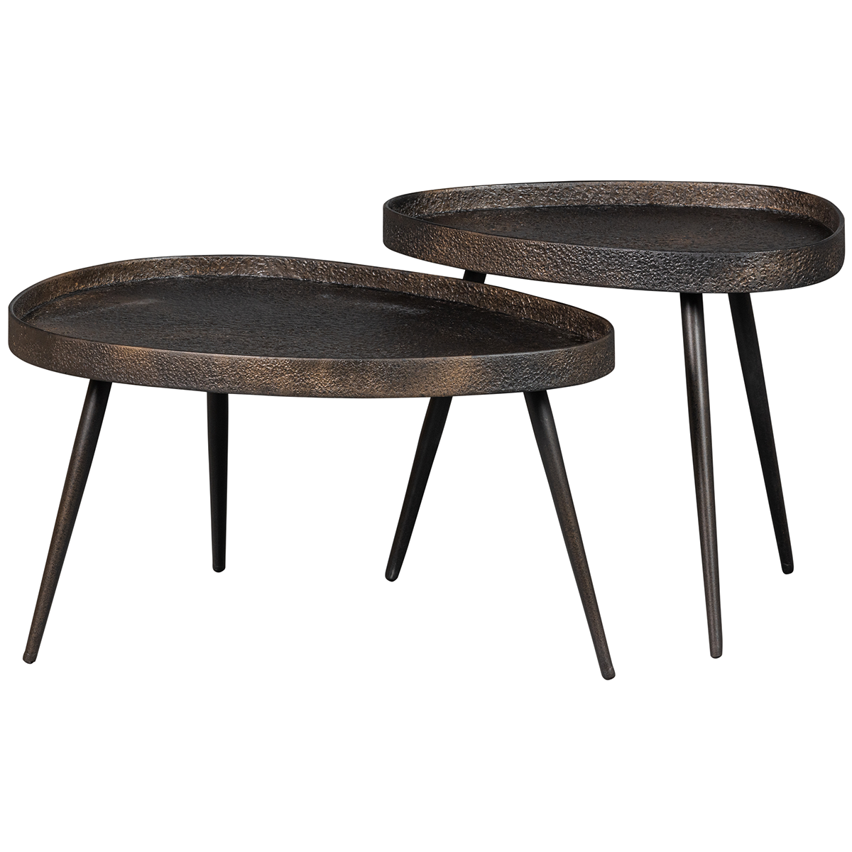 Crude Antique Bronze Side Table (2/Set) - WOO .Design