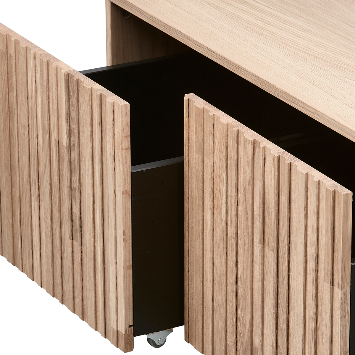 New Gravure Wood Storage Bench