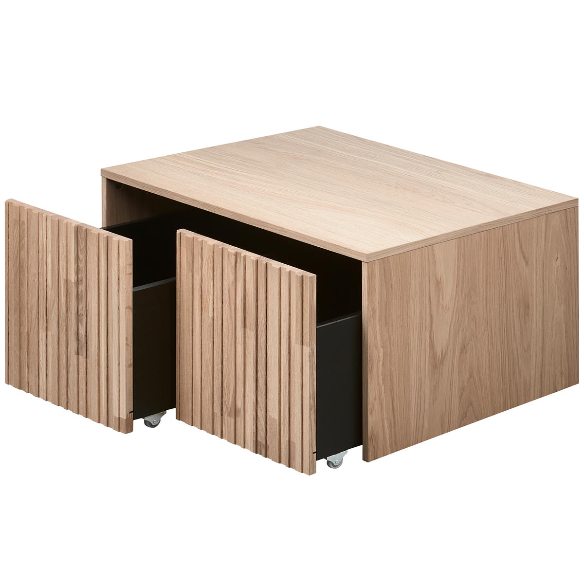 New Gravure Wood Storage Bench