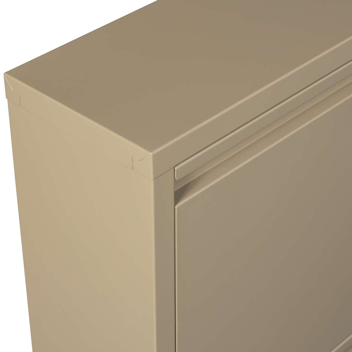 Sabine Metal 3 Compartment Shoe Cabinet - WOO .Design