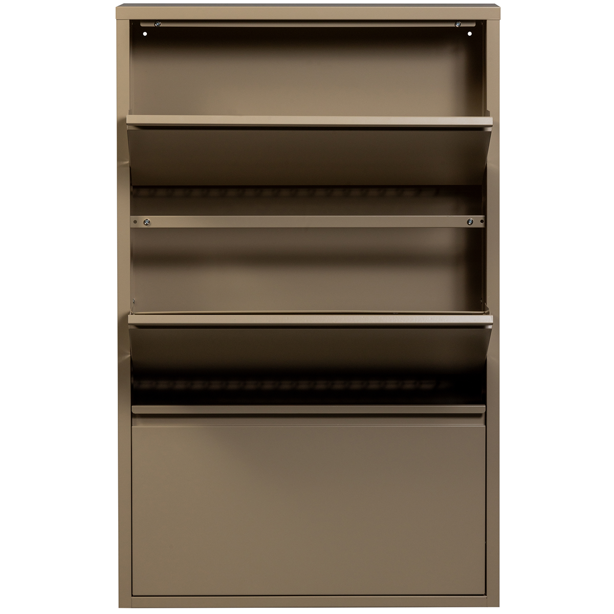Sabine Metal 3 Compartment Shoe Cabinet - WOO .Design