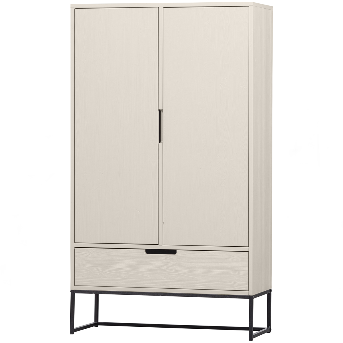 Silas Dust Pine Wood 2 Doors Cabinet