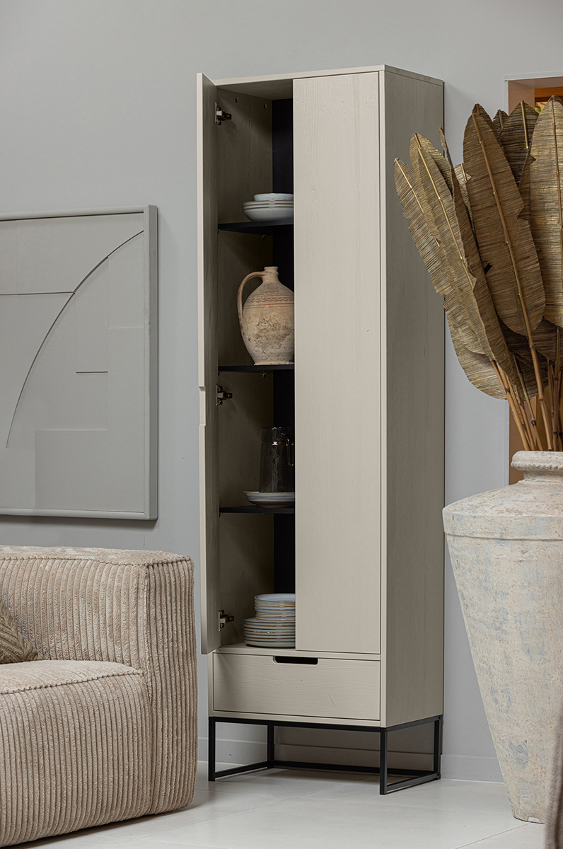 Silas Dust Pine Wood Cabinet - WOO .Design
