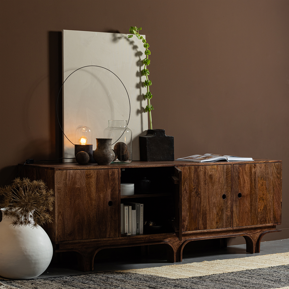 Staes Walnut Mango Wood Sideboard - WOO .Design