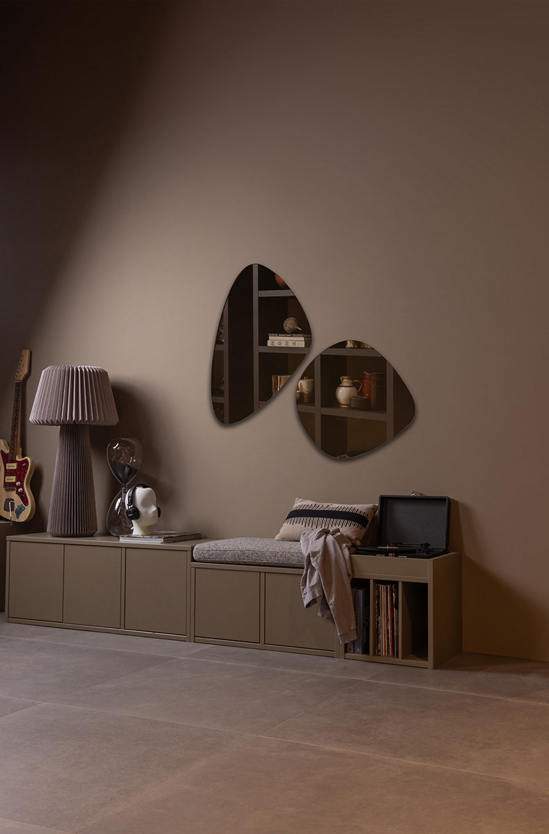 Turner Mud Pine Wood Record Cabinet - WOO .Design