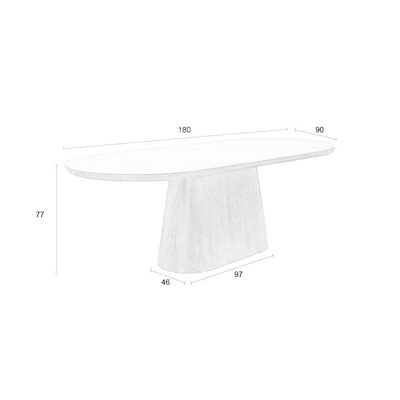 Almira Oval Dining Table