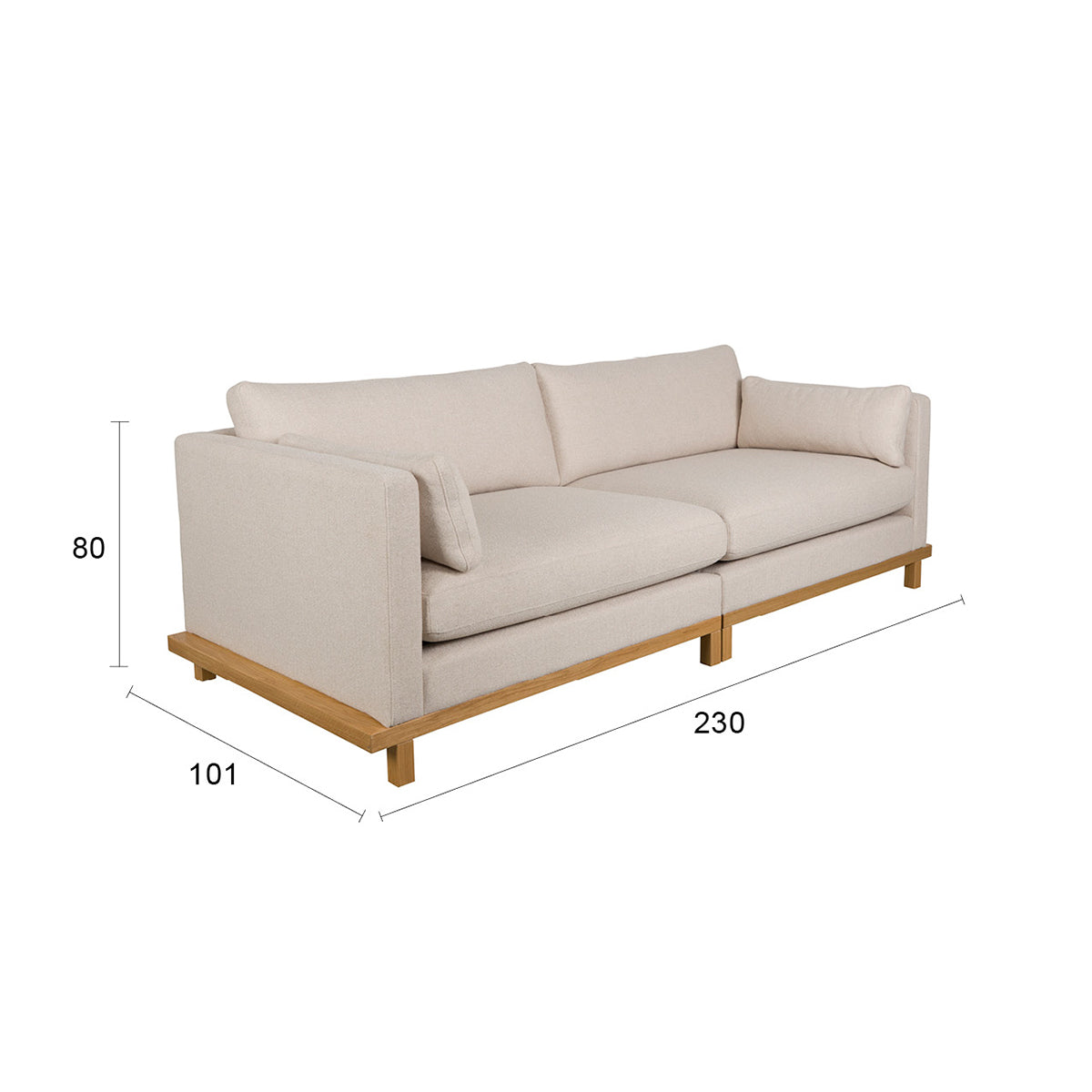 Blossom Sand 3 Seater Sofa