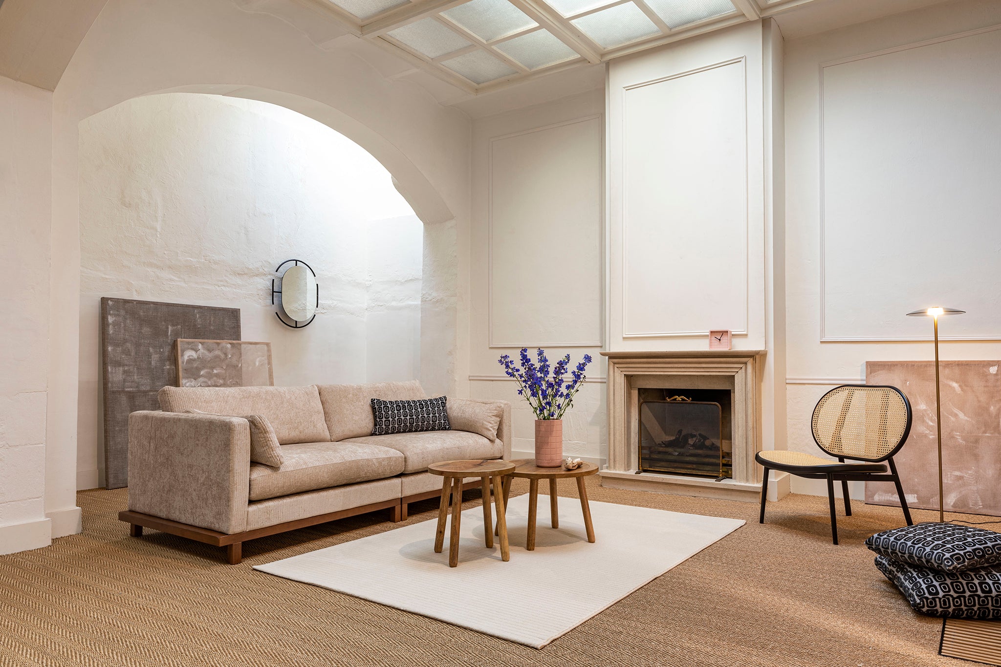 Blossom Trregular Stripe 3 Seater Sofa