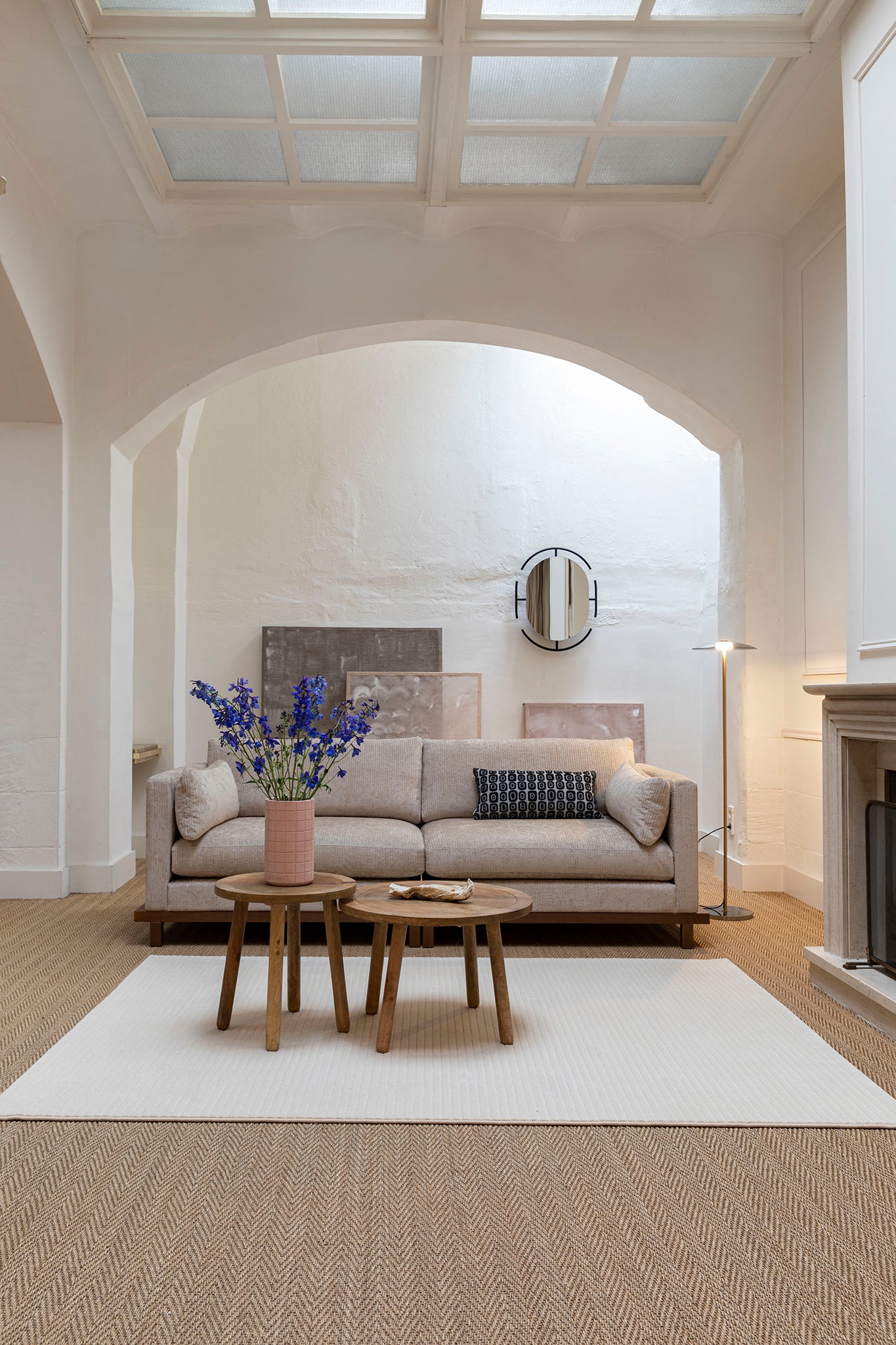 Blossom Trregular Stripe 3 Seater Sofa