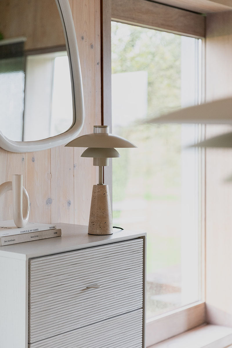 Cole Travertin Table Lamp - WOO .Design