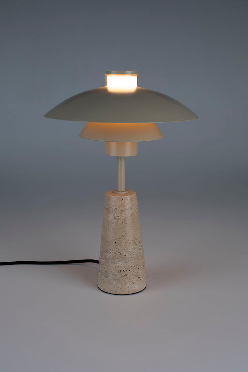 Cole Travertin Table Lamp