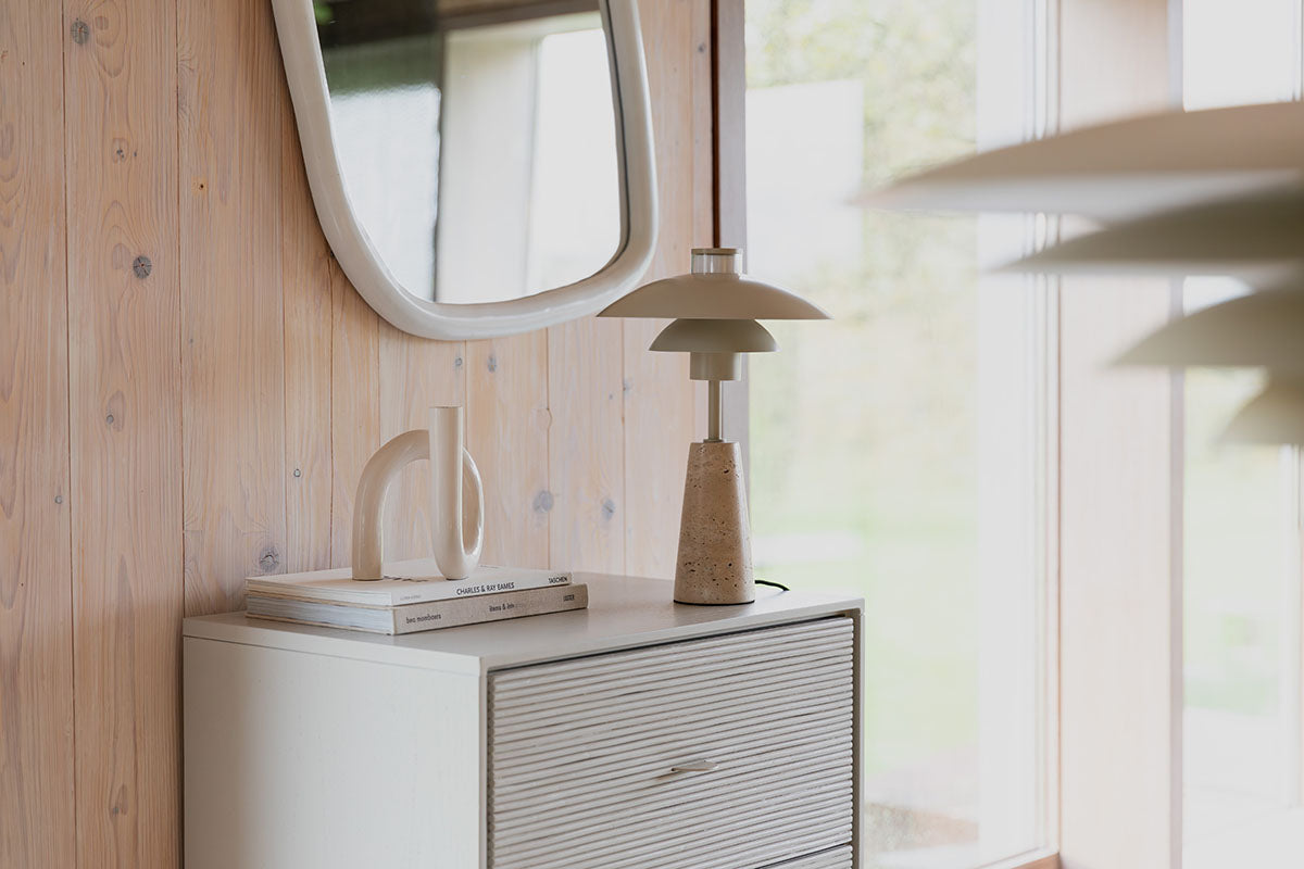 Cole Travertin Table Lamp - WOO .Design