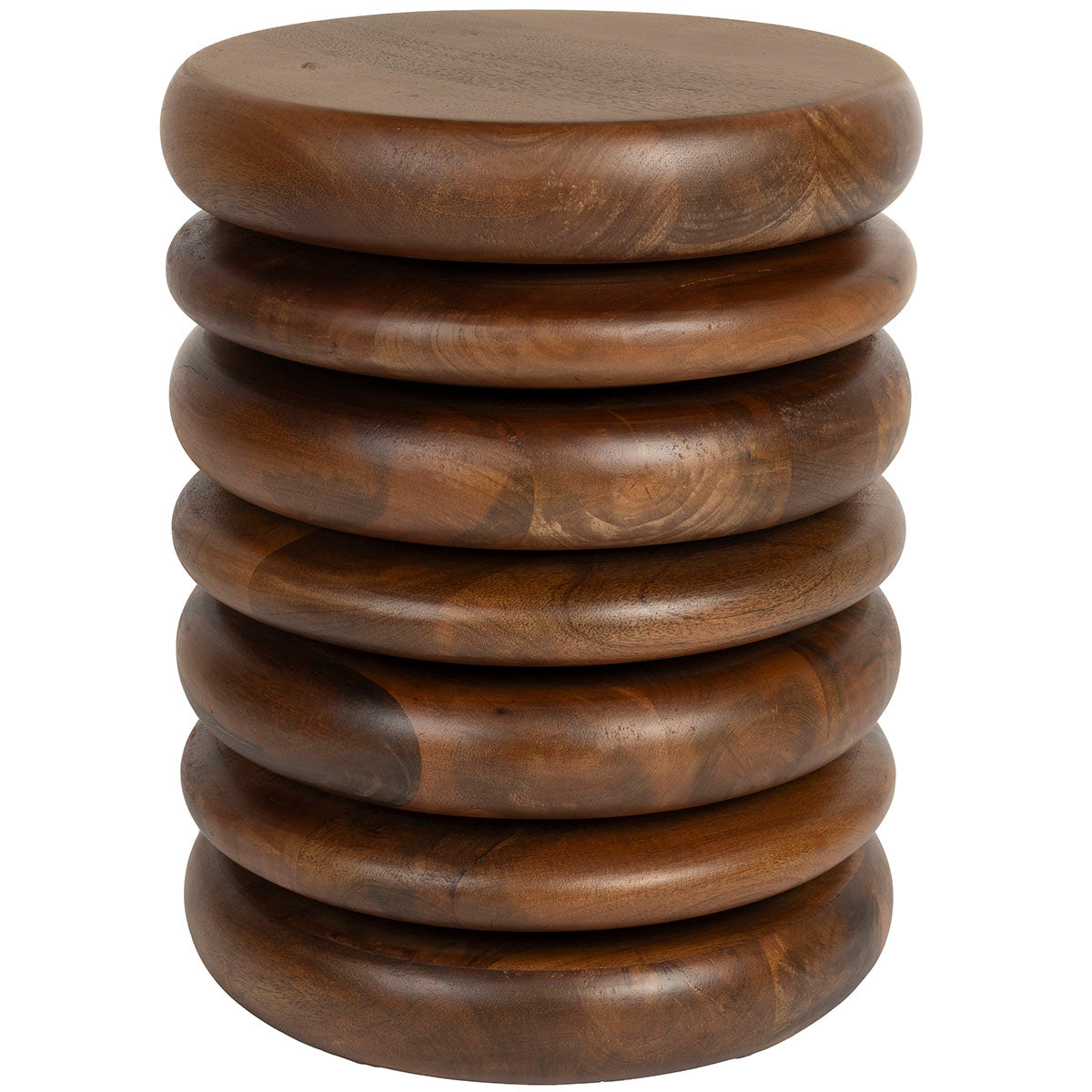 Disc Mango Wood Stool - WOO .Design