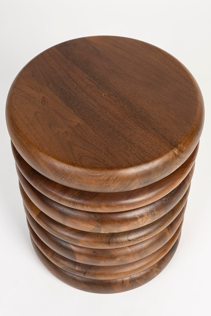 Disc Mango Wood Stool - WOO .Design