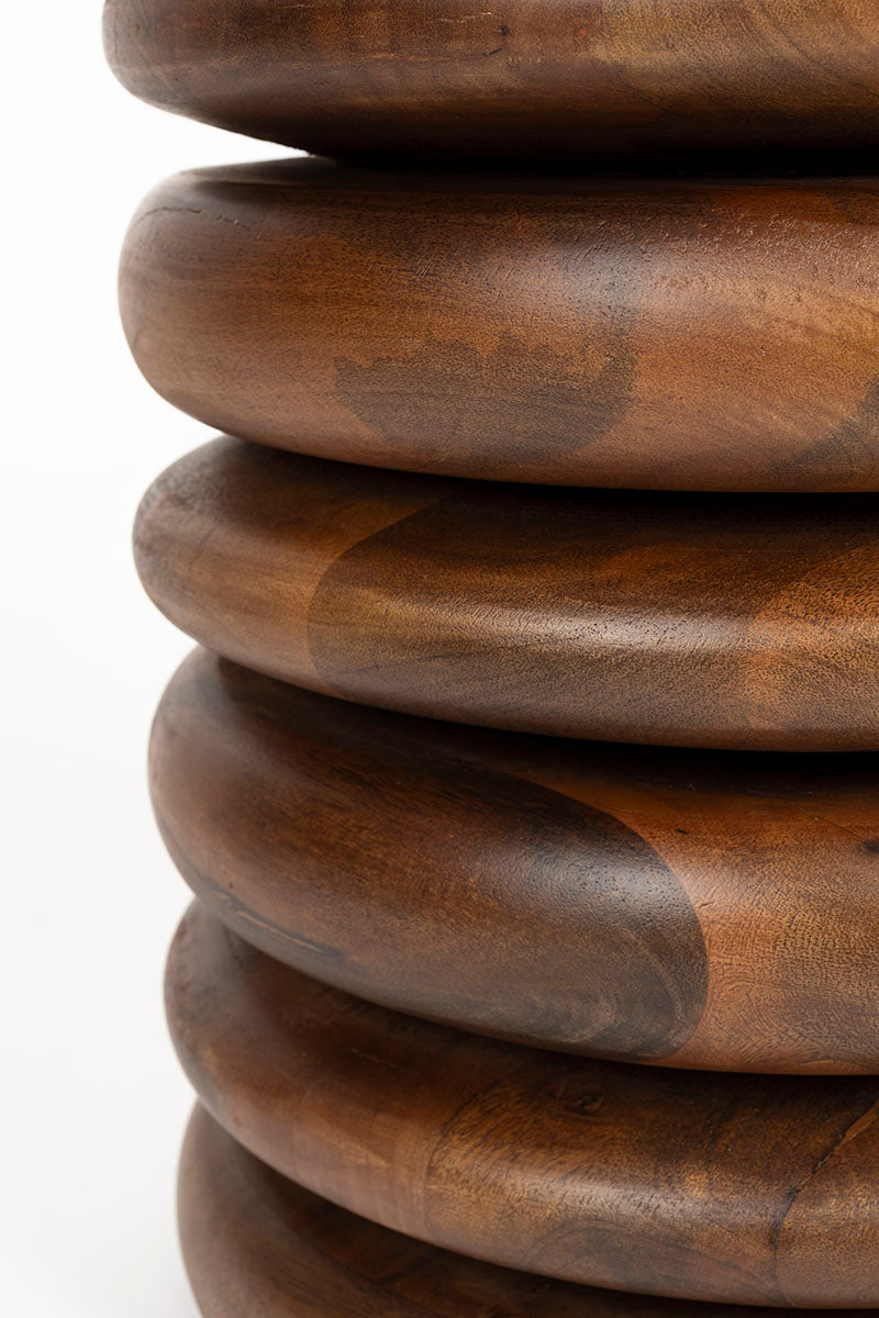 Disc Mango Wood Stool - WOO .Design