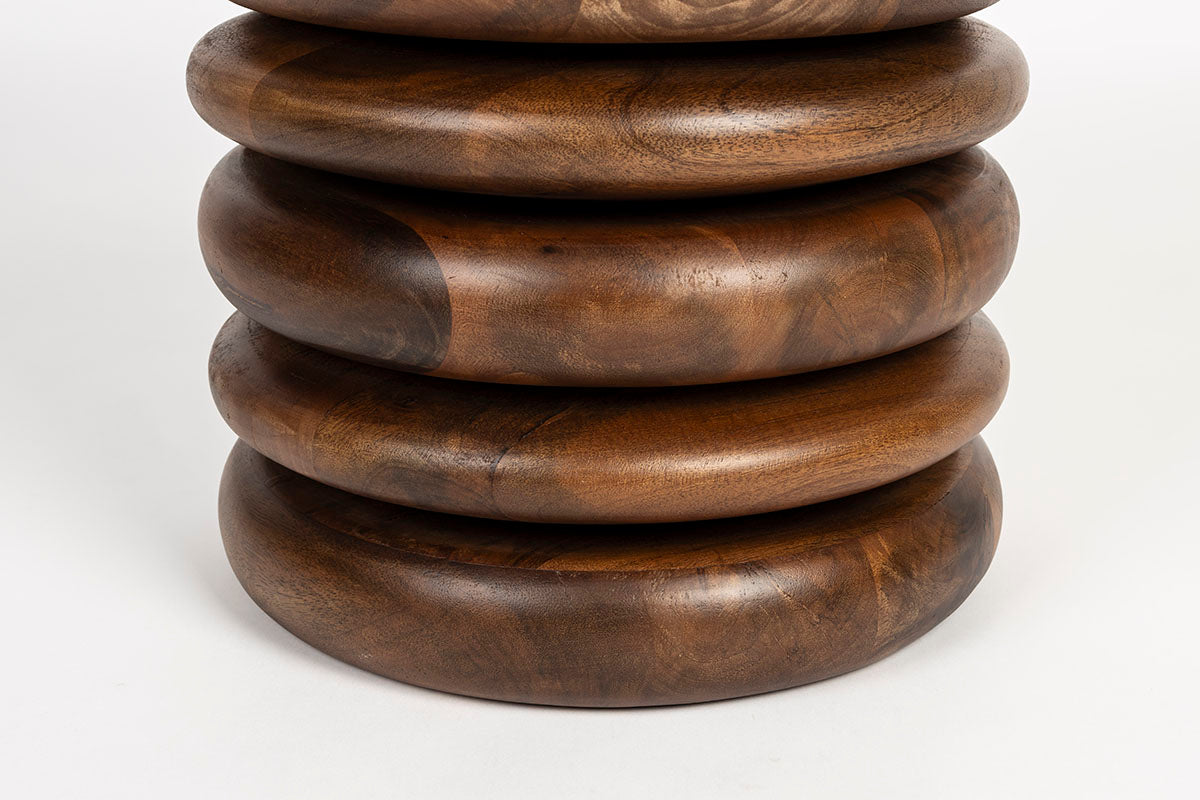 Disc Mango Wood Stool - WOO .Design