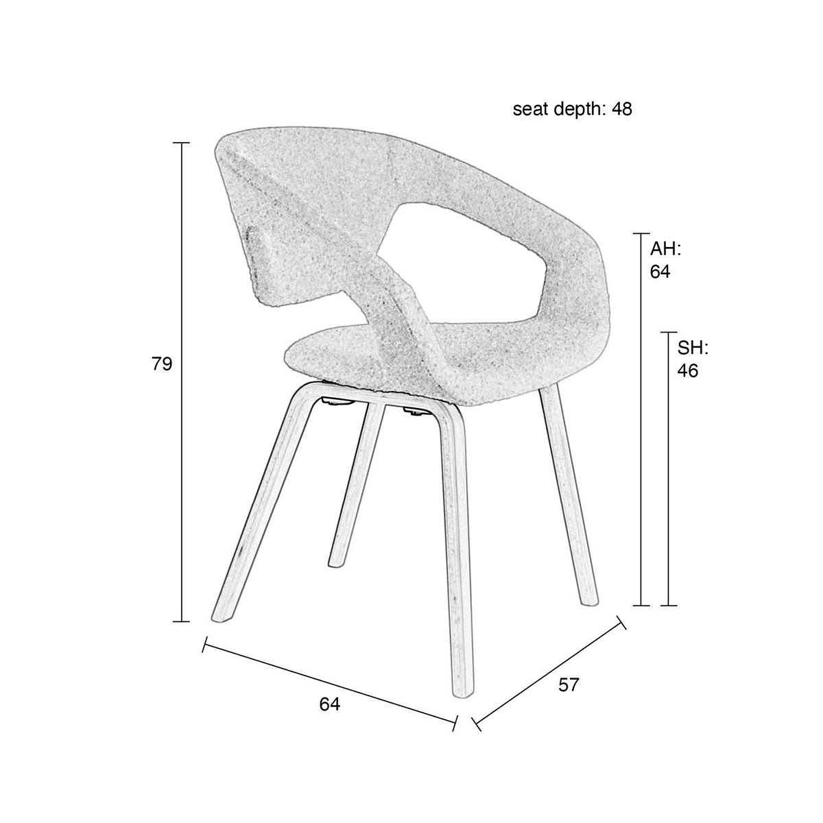 Flexback Boucle Armchair (2/Set) - WOO .Design