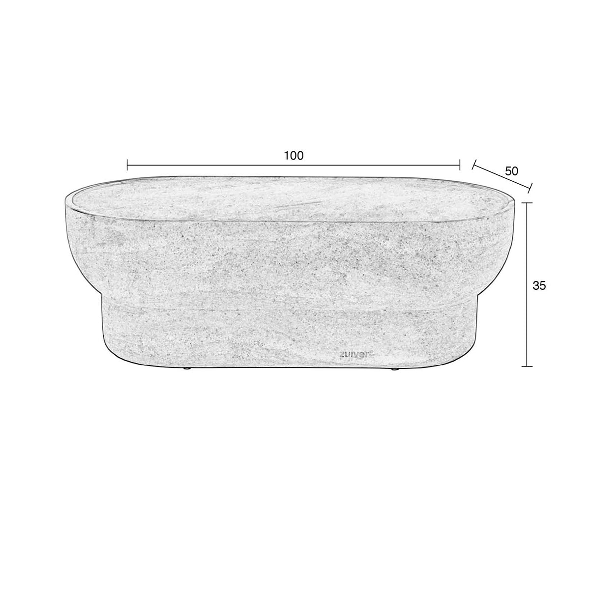 Noble Oval Coffee Table - WOO .Design