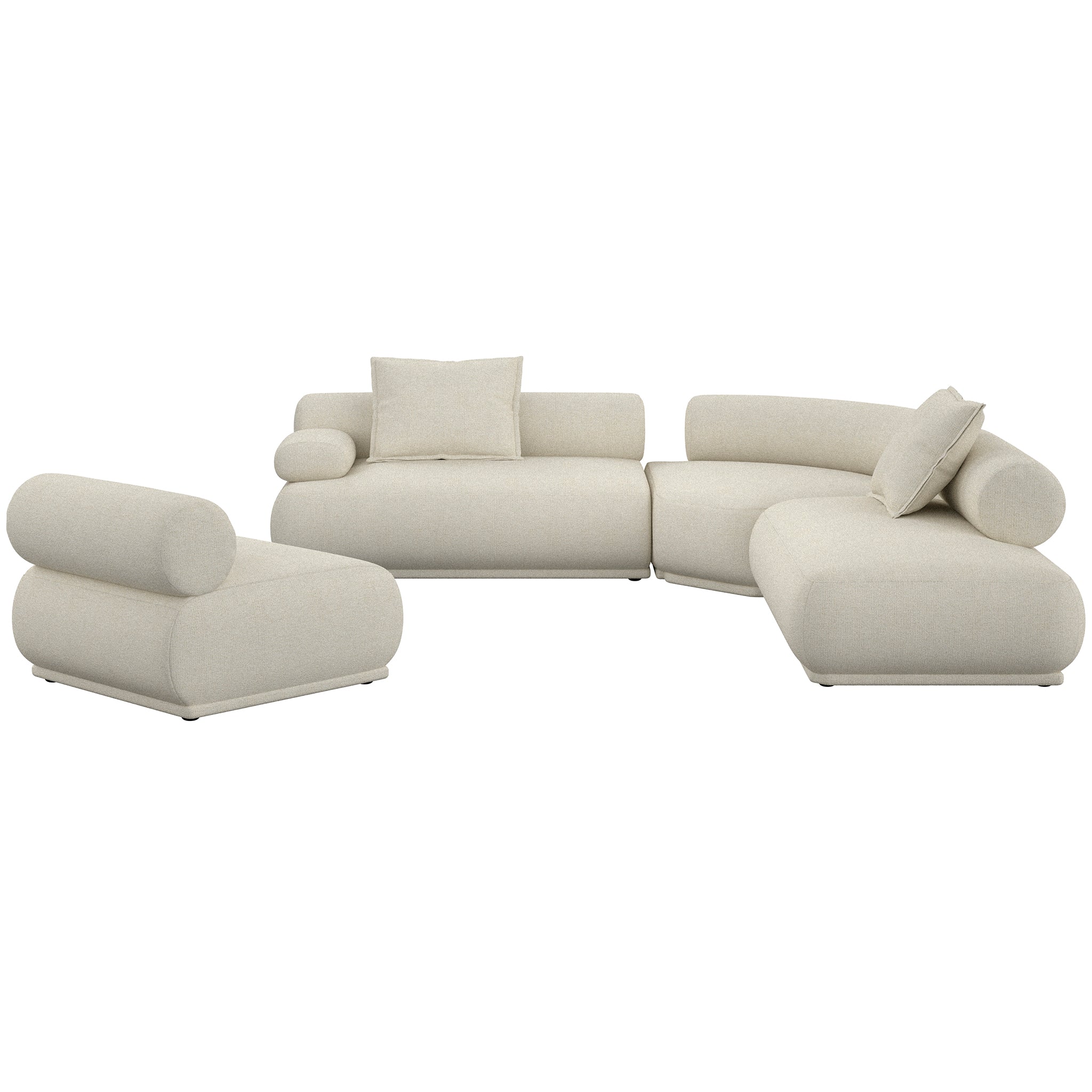 Rembrandt Beige 7.5 Seater Sofa
