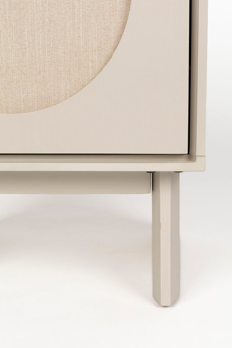 Twin Beige Bedside Table