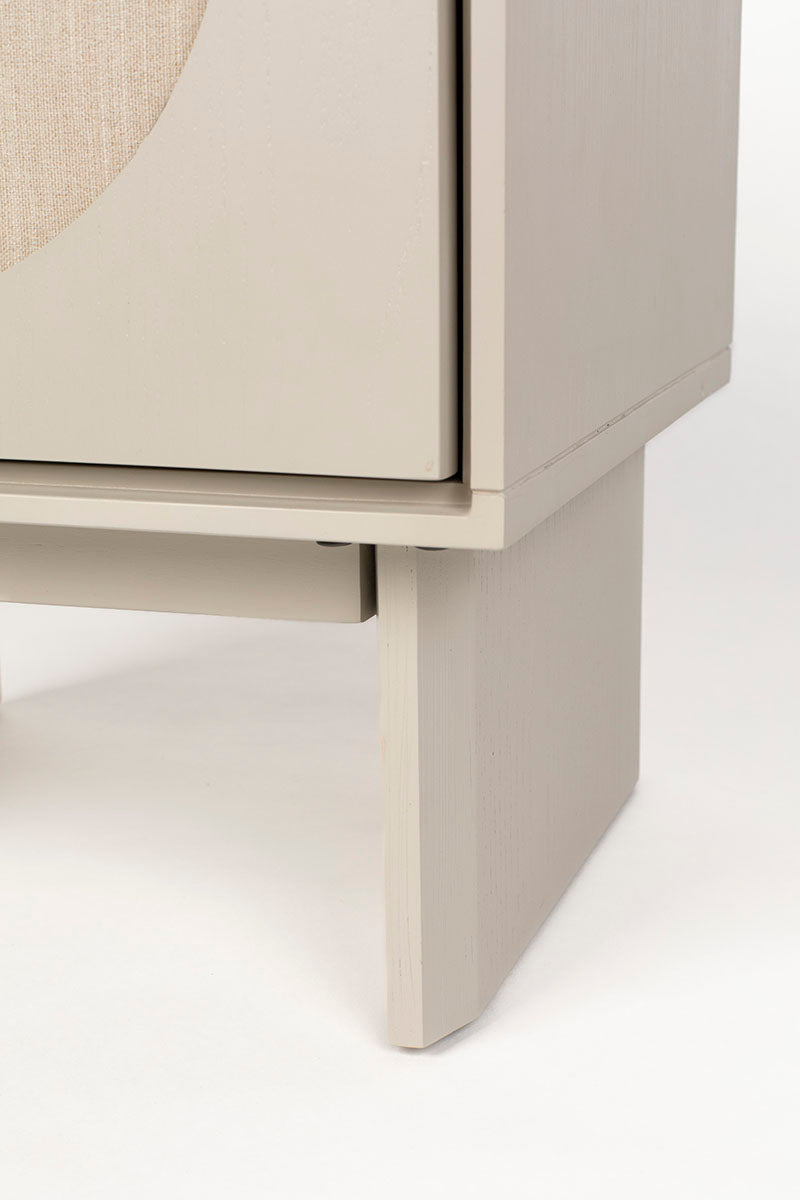 Twin Beige Bedside Table