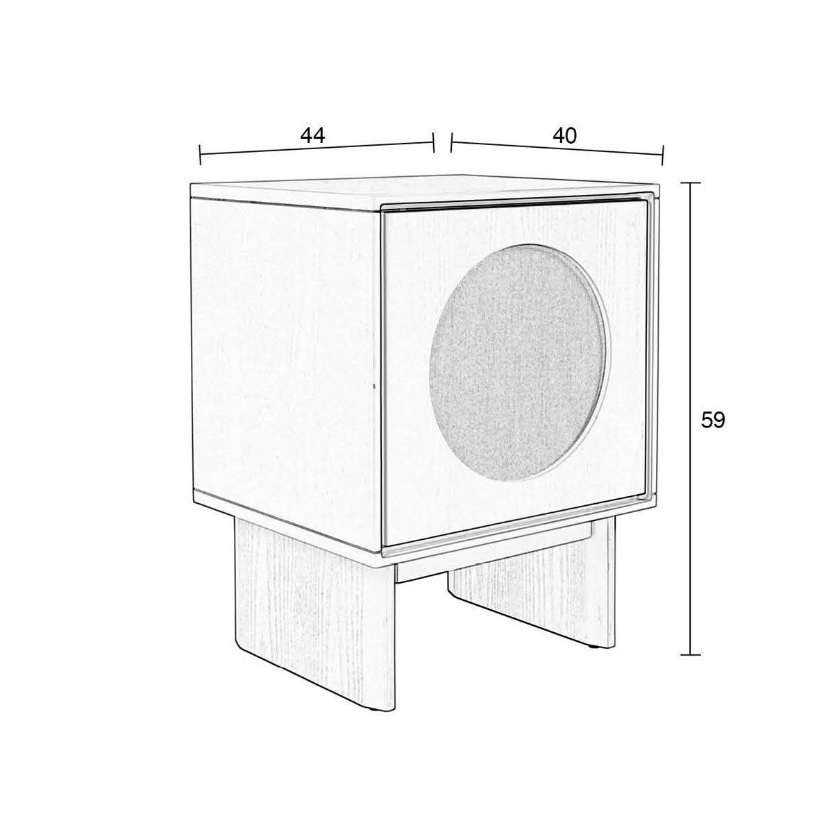Twin Beige Bedside Table - WOO .Design