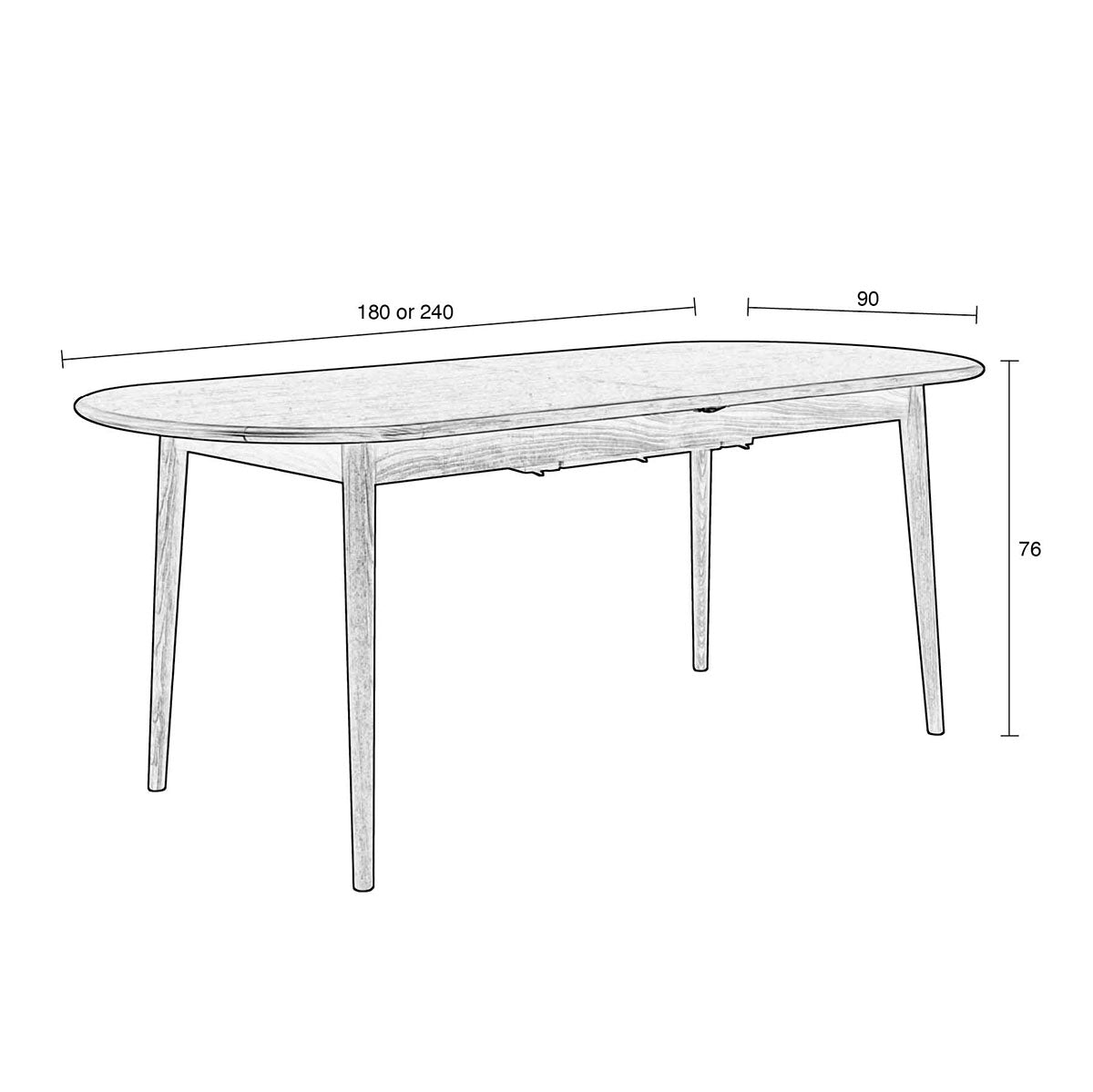 Twist Oval Extendable Dining Table - WOO .Design