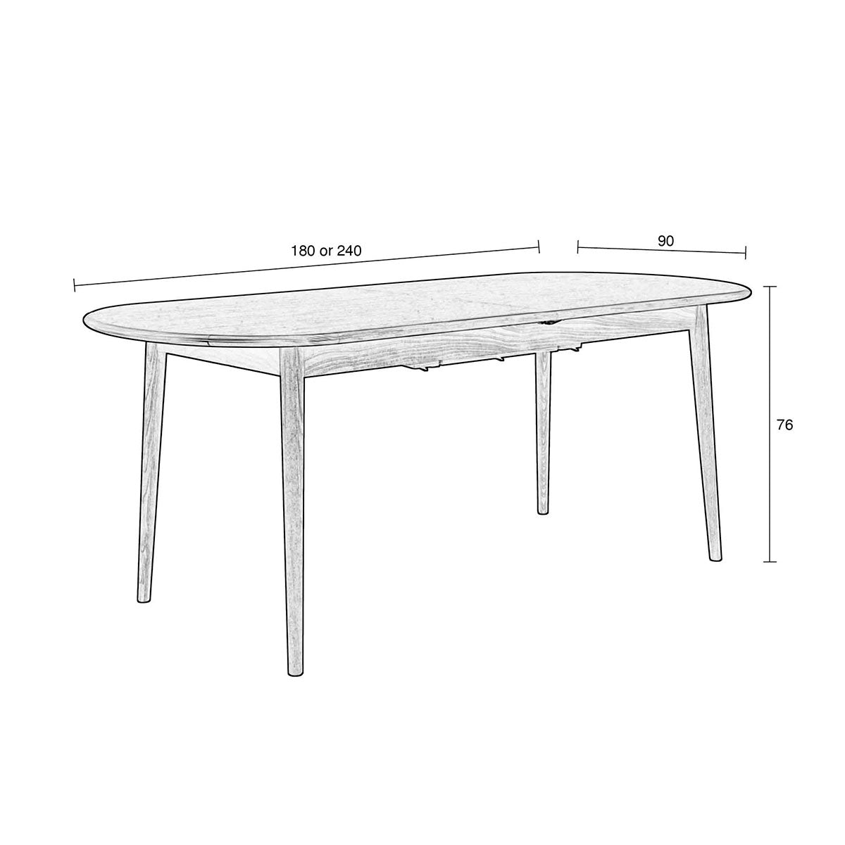 Twist Oval Extendable Dining Table - WOO .Design