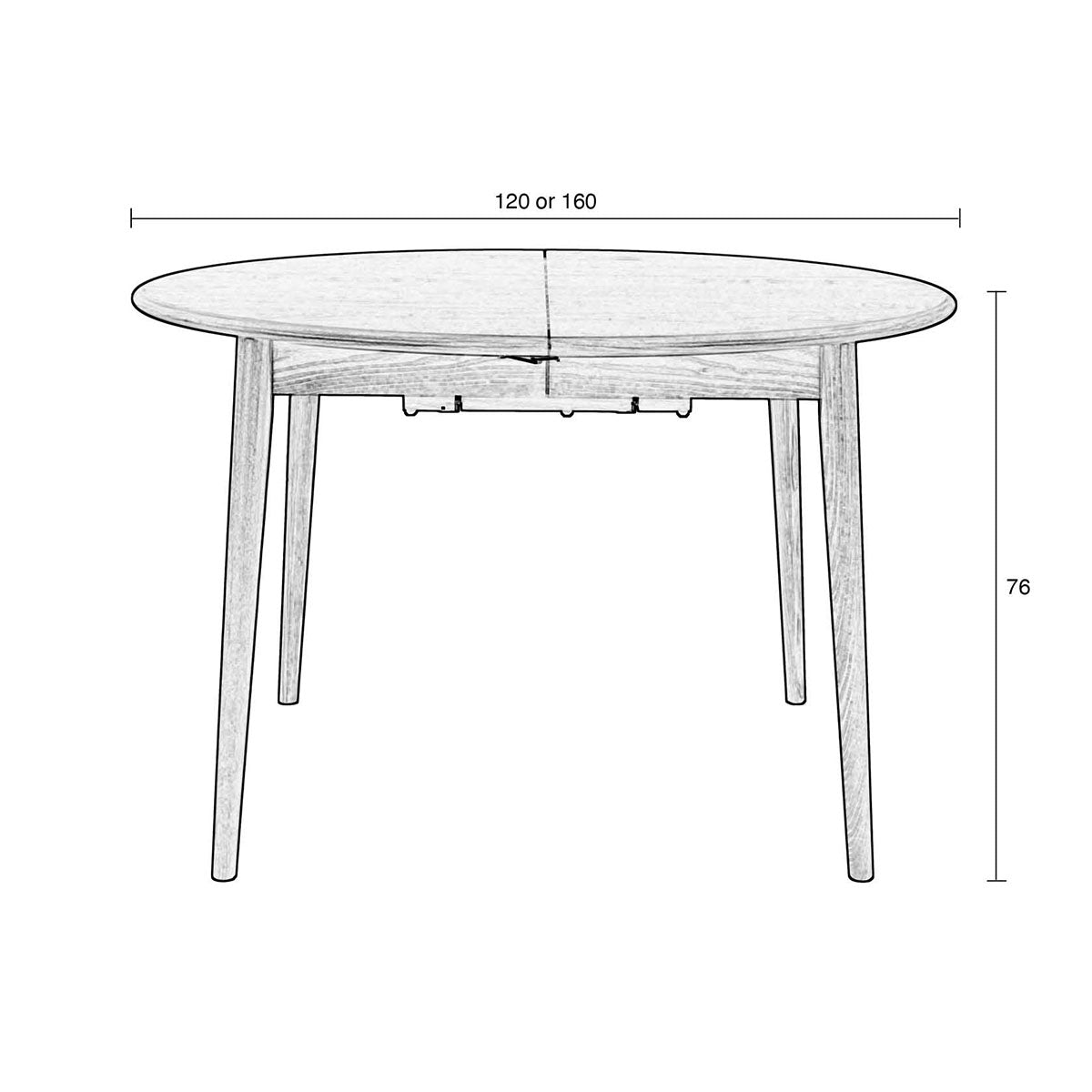 Twist Round Extendable Dining Table - WOO .Design