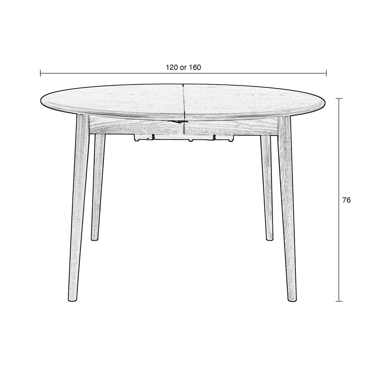 Twist Round Extendable Dining Table - WOO .Design